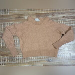 Everlane Gray Alpaca Wool crop Sweater